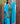 Tiny Taiga Hand-painted Tencel Caftan Robe - Aqua